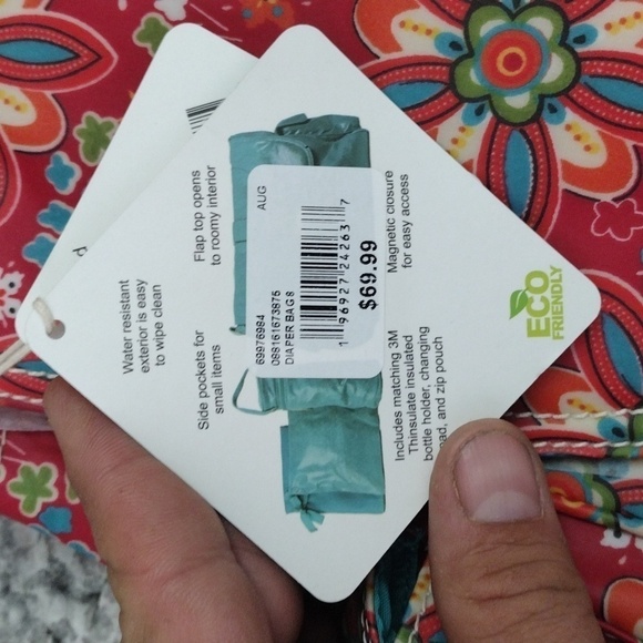 NWT Kalencom Matte Coated Buckle Diaper Bag - Picture 3 of 13